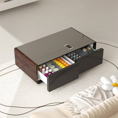 Meubles de chambre à coucher Centre métallique Tables basses avec tiroir Salon moderne Luxe
