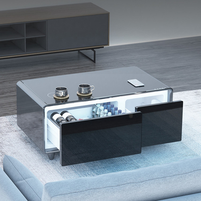 Un réfrigérateur intelligent de conception moderne 93L pour la maison avec 2 ports USB et recharge sans fil du téléphone