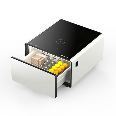 Réfrigérateur 65L Mini-réfrigérateur latéral pour table à thé multifonctionnelle et table à café intelligente