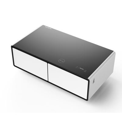 Hôtel multi-fonctionnel de recharge sans fil double USB Smart Table à café avec porte de tiroir