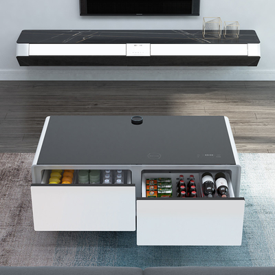 Réfrigérateur avec lecteur audio intégré et charge sans fil