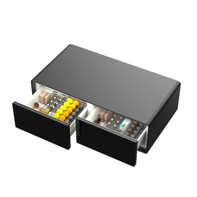 Immeuble de bureaux Essential Primst Refrigerator Table à thé avec tiroirs et recharge sans fil