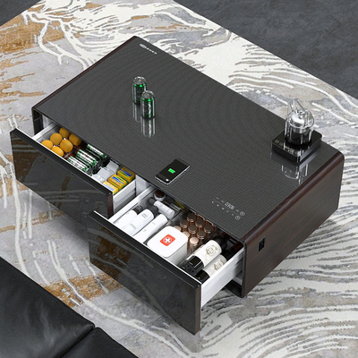 Transformez votre espace de vie avec une table à café intelligente moderne et un tiroir de refroidissement intégré