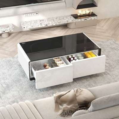 1295*705*460mm réfrigérateur de table à café Primst avec recharge sans fil et tiroir réfrigéré