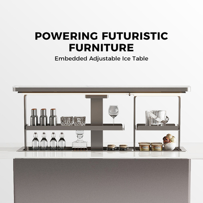 Table à manger moderne multifonctionnelle élévateur de marbre meubles de maison intelligente pour 4-10 personnes