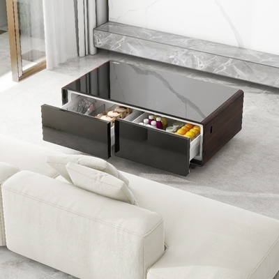 Meubles de salon Table à café moderne avec tiroir congelé et réfrigérateur 1295*705*460mm