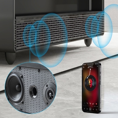 Meubles de vie moderne Table à café avec capacité de congélateur de 70L et réfrigérateur intelligent