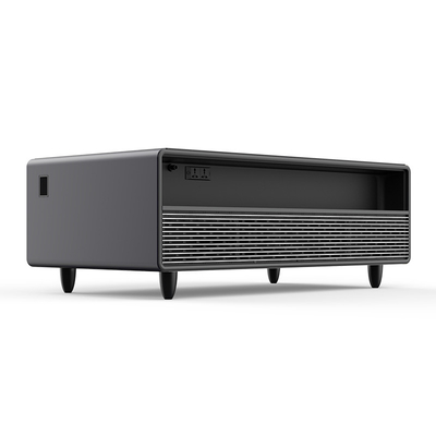 Table de côté moderne et élégante avec chargeur lumineux intégré et refroidisseur de boissons convertible