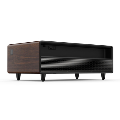 Table de côté moderne et élégante avec chargeur lumineux intégré et refroidisseur de boissons convertible
