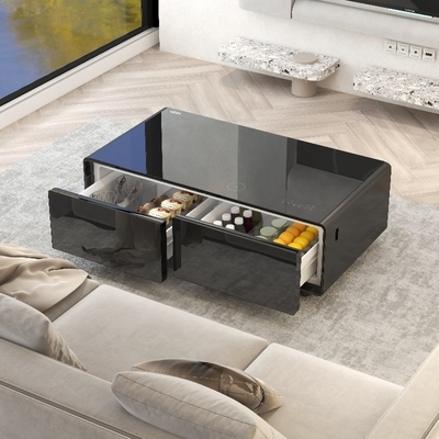 Réfrigérateur à écran tactile multifonctionnel pour table basse avec volume 135L et porte double