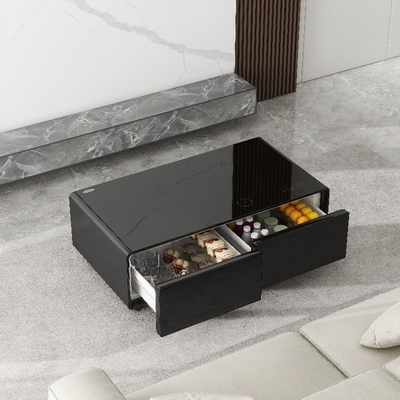 Mobilier sans fil multifonctionnel Smart à côté de table avec fonction de haut-parleur gelé Lecteur de musique PRIMST