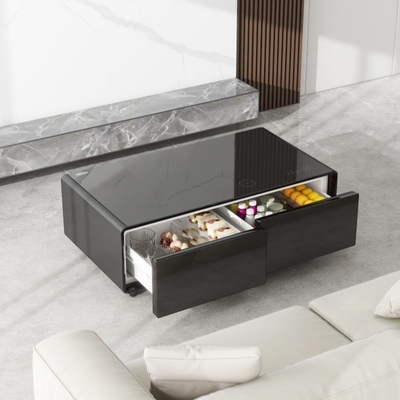 Mobilier sans fil multifonctionnel Smart à côté de table avec fonction de haut-parleur gelé Lecteur de musique PRIMST