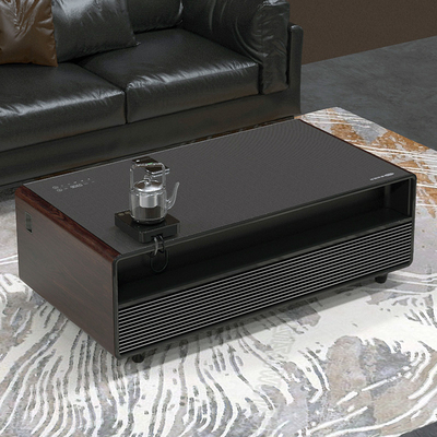 Réfrigérateur de table intelligent avec haut-parleur de musique Chargement de téléphone et chargeurs sans fil 220V