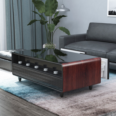 Accueil Meubles modernes stylés Table à café en acier inoxydable métallique pour le salon