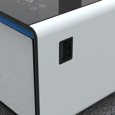 Accueil Meubles de table avec capacité de réfrigérateur 135L et ports USB