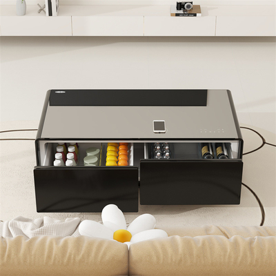Fonction de recharge sans fil intelligente réfrigérateur de table basse pour meubles domestiques
