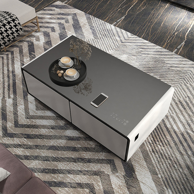 Meubles de vie moderne 75W Table à café avec petit réfrigérateur multifonctionnel