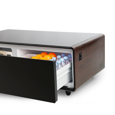 Première petite réfrigérateur commercial table basse intelligente pour boissons et système de refroidissement