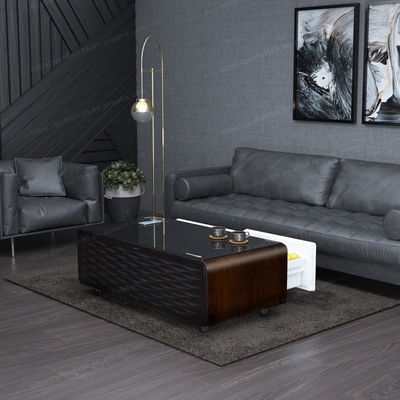 Meubles de salon Souffle réfrigérateur intelligent moderne avec double haut-parleur et chargeur USB