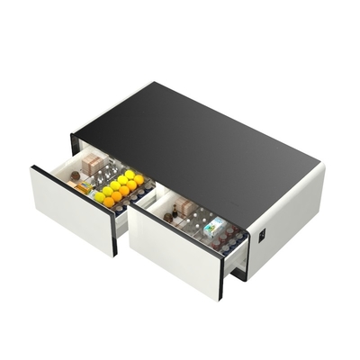 Accueil Meubles modernes stylés Table à café en acier inoxydable métallique pour le salon