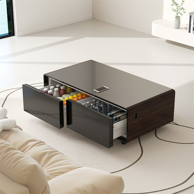 Meubles de chambre à coucher Centre métallique Tables basses avec tiroir Salon moderne Luxe