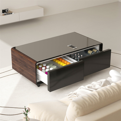 Meubles de chambre à coucher Centre métallique Tables basses avec tiroir Salon moderne Luxe
