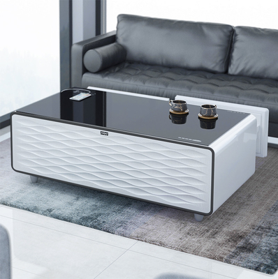 Capacité 135L Charge sans fil Lecteur de musique Smart Table à café avec couleur personnalisée