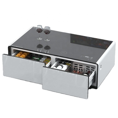 Taille d'emballage 1357*732*503mm Table à thé moderne avec recharge sans fil et réfrigérateur