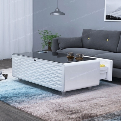 Réfrigérateur intelligent Table à café en bois moderne pour meubles de salon personnalisés