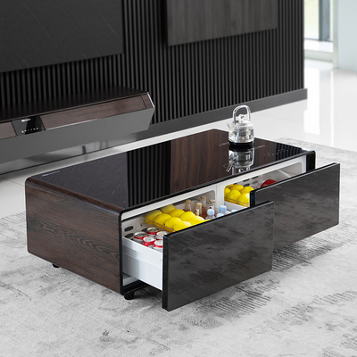 Table à deux portes personnalisée Mini Bar Frigo Drawer avec table basse multifonctionnelle