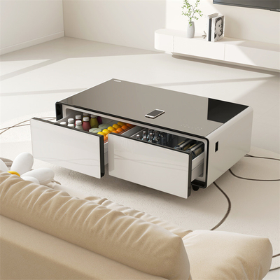 Réfrigérateur multifonctionnel Table à café Écran tactile de luxe pour salon moderne