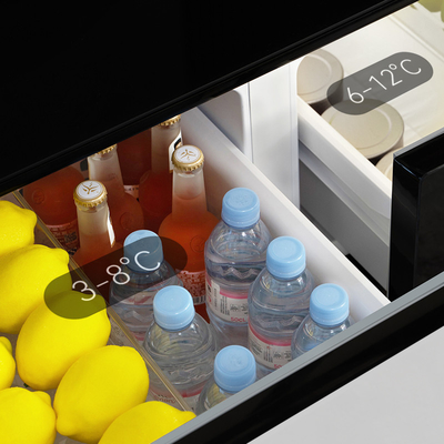 Refrigerateur à table à café multifonctionnel à recharge sans fil avec moule privé et puissance de 75W