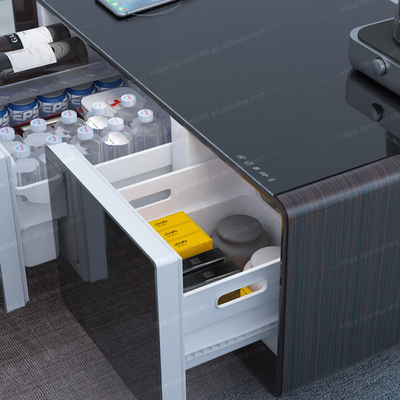 Design moderne PRIMST Table à café intelligente avec réfrigérateur pour boissons bières