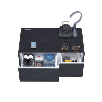 Réfrigérateur de bureau intelligent à deux portes de style Morden avec recharge sans fil USB 39KGS