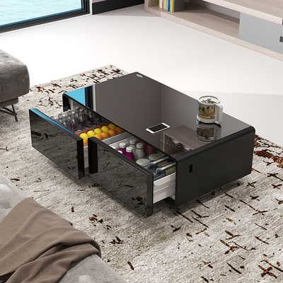 Réfrigérateur à double porte mini bar avec écran tactile LED et haut-parleur 1295*705*460mm