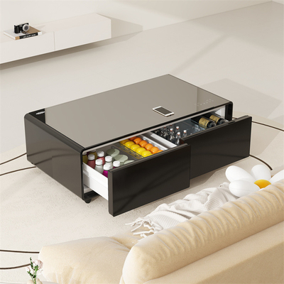 Capacité 100-149L Petite table basse avec haut-parleurs et chargeur sans fil