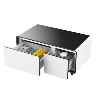 Réfrigérateur de table intelligent avec recharge sans fil et prise USB Poids brut 45 KGS