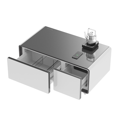 Meubles intelligents de design moderne Petite maison Table à café intelligente avec fonction réfrigérateur