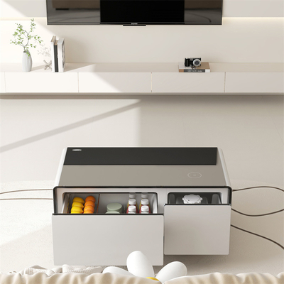 Meubles de salon moderne réfrigérateur Table réfrigérateur avec 90L tiroir réfrigéré