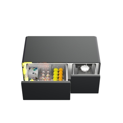 Accueil Meubles de luxe Table à thé intelligente avec tiroir du réfrigérateur et recharge sans fil