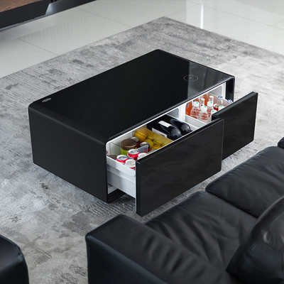 Table de côté à écran tactile intelligent Compacte réfrigérateur Table à manger pour meubles de luxe