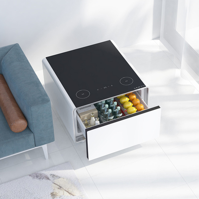 220240110V Mini-réfrigérateur avec charge sans fil et Smart Coffee Table 65L