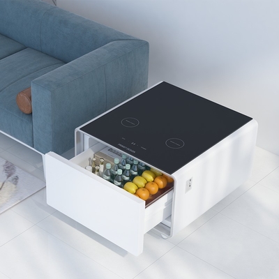 220240110V Mini-réfrigérateur avec charge sans fil et Smart Coffee Table 65L