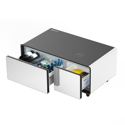 Design moderne style 2024 93L petit réfrigérateur table basse intelligente réfrigérateur à double porte congélateur