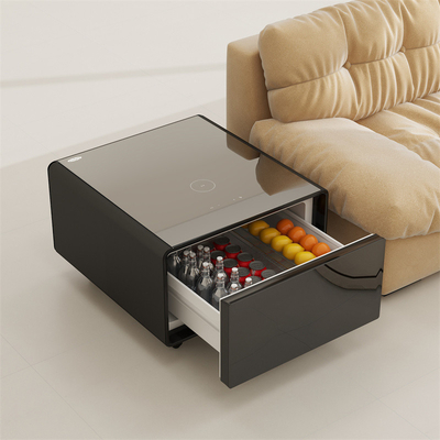 Meubles pour la maison Réfrigérateur Table de côté à écran tactile avec une consommation d'énergie de 0,32 kWh/24h