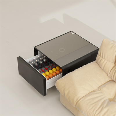 Meubles pour la maison Réfrigérateur Table de côté à écran tactile avec une consommation d'énergie de 0,32 kWh/24h