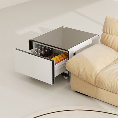 Meubles pour la maison Réfrigérateur Table de côté à écran tactile avec une consommation d'énergie de 0,32 kWh/24h