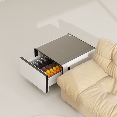 Meubles pour la maison Réfrigérateur Table de côté à écran tactile avec une consommation d'énergie de 0,32 kWh/24h