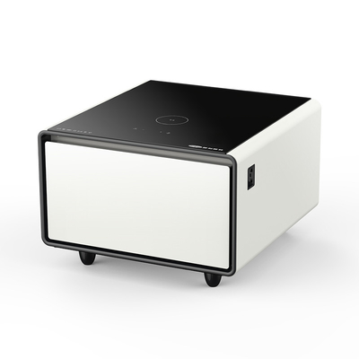 Réfrigérateur 65L Mini-réfrigérateur latéral pour table à thé multifonctionnelle et table à café intelligente