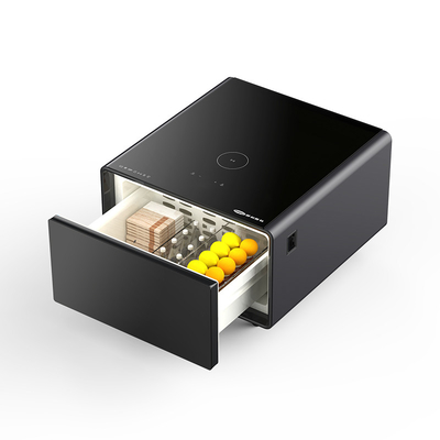 Consommation d'énergie 0,32 KWh/24h Table à café intelligente avec fonctionnement à écran tactile et réfrigérateur